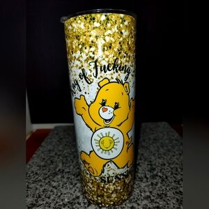 Swear Bears Ray of F****** Sunsine 20 oz Tumbler Cup Mug. Coffee Tea...
